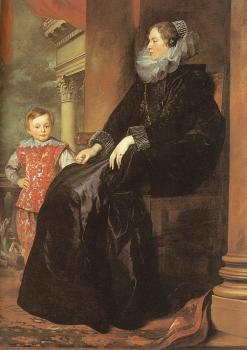 安東尼 凡 戴尅 A Genoese Noblewoman and Her Son 安東尼 凡 戴尅 A Genoese Noblewoman and Her Son